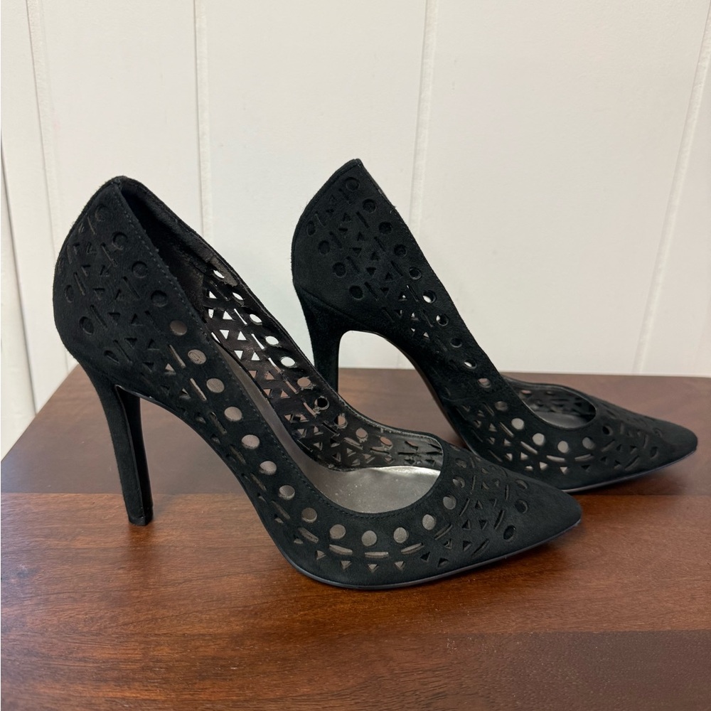 Bcbgeneration Black Cutout Heels - image 3